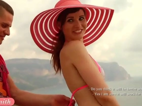 Nudist campers get surprised by a passing military helicopter