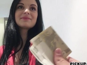 A hardcore amateur eurobabe receives a professional blowjob in exchange for money