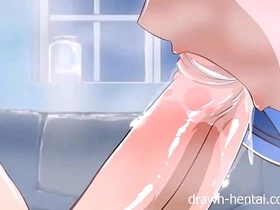 Steamy bathroom action in Fairy Tail XXX parody